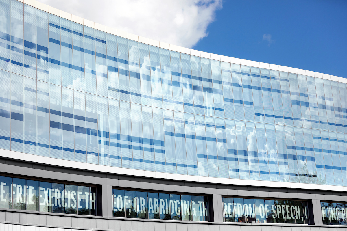 Exterior of S.I. Newhouse, School of Public Communications